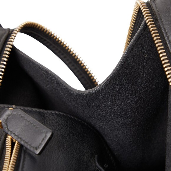 Saint Laurent Y-Line Cabas Classic Handbag 311208 Black Leather Women's SAINT... - Picture 8 of 13